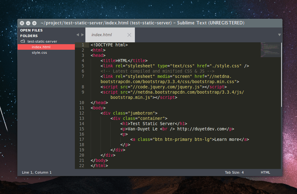 Nodejs - Tạo static server đơn giản với Nodejs